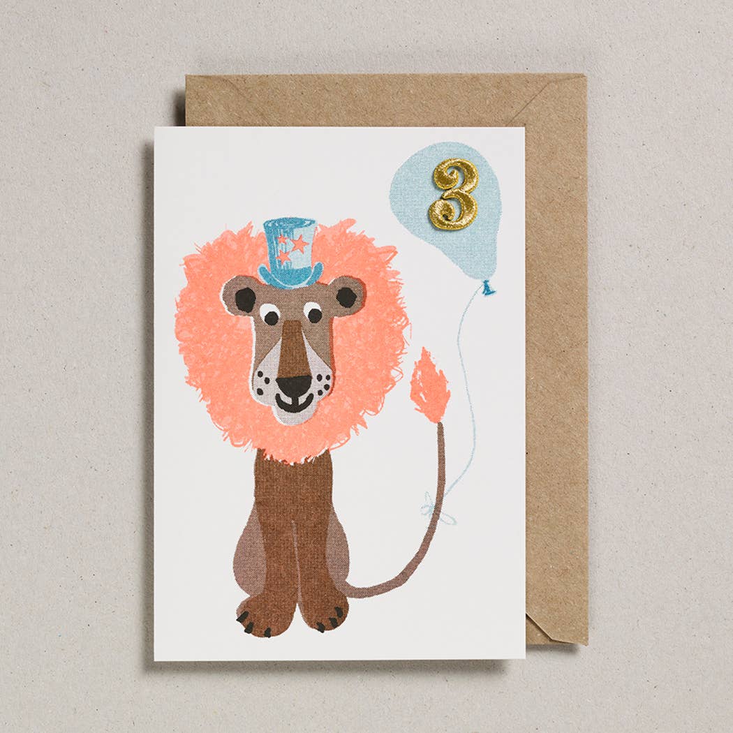 Lion Card- Age 3