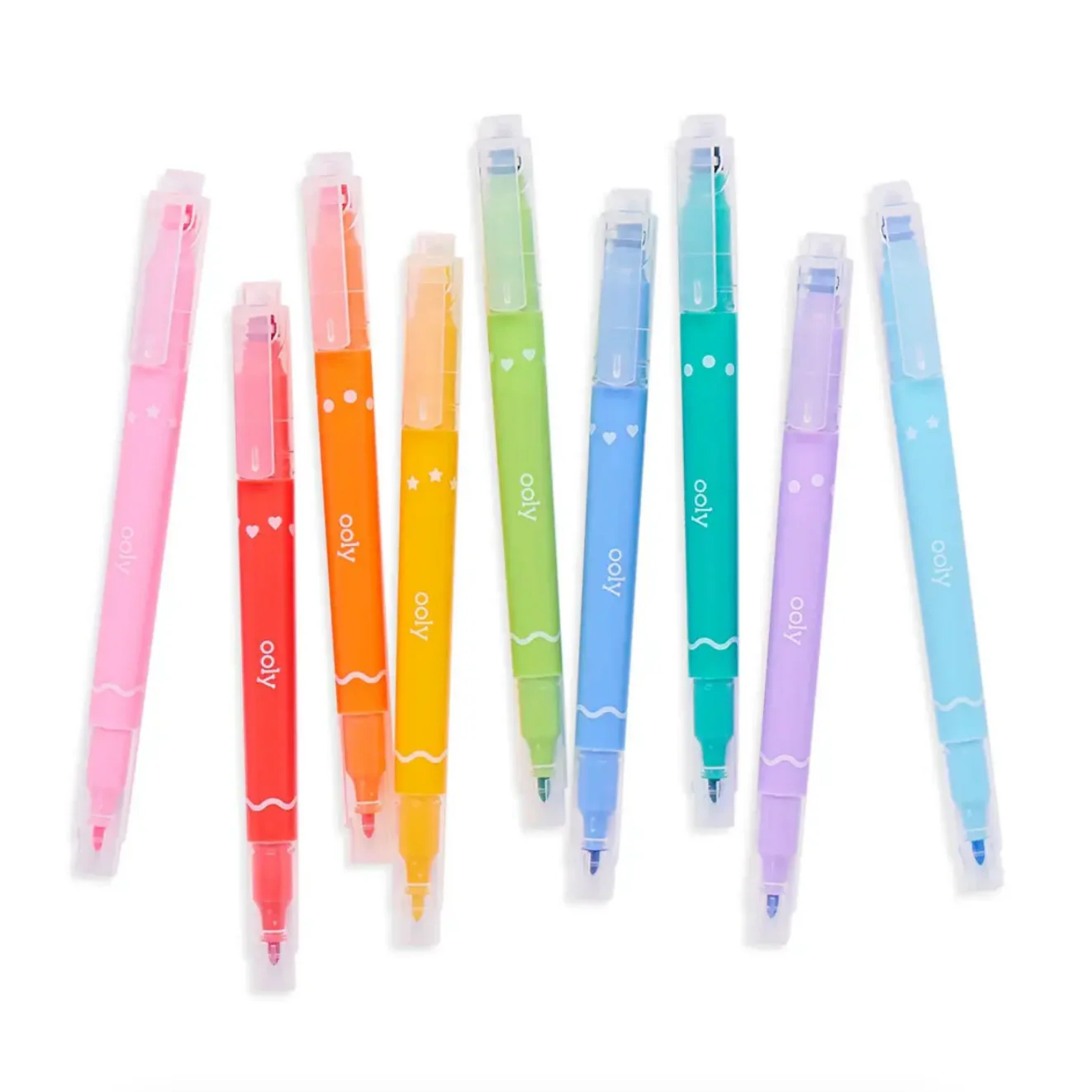 Confetti Stamp Double-Ended Markers -set of 9 - Image 2