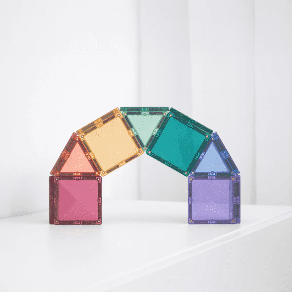 CONNETIX Magnetic Tiles Glitter Castle Pack - 48 Pieces - Image 6