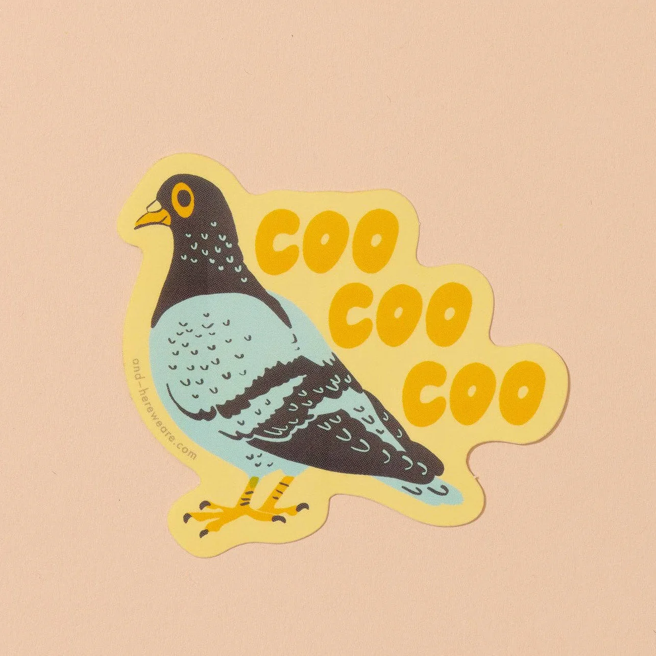 Coo Pigeon Vinyl Sticker