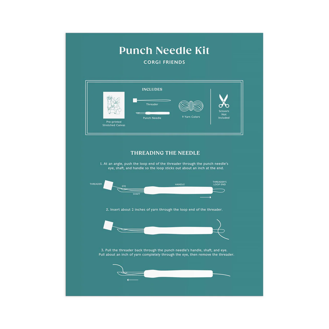 Corgi Friends Punch Needle Kit - Image 4