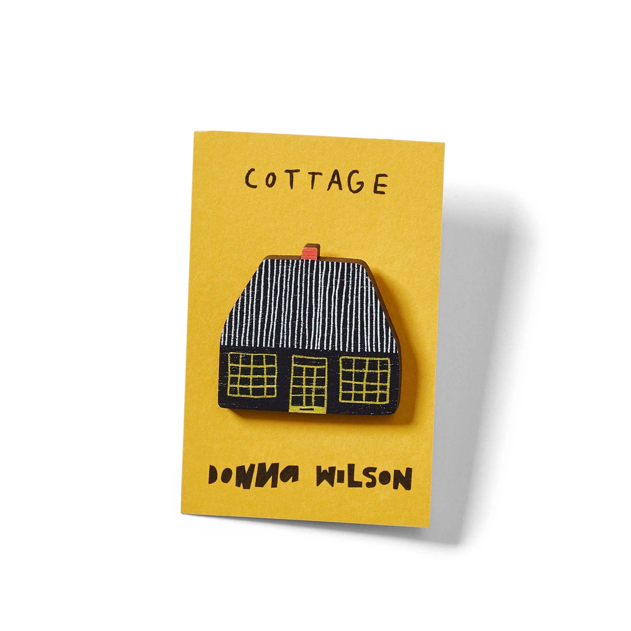 Cottage Pin Badge-Donna Wilson