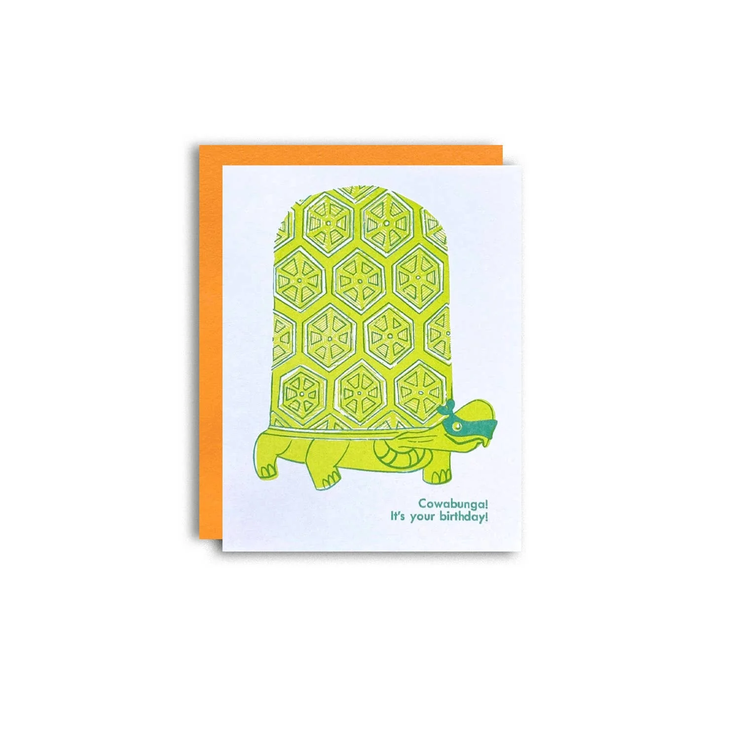 Cowabunga Birthday - Risograph Greeting Card - Image 4