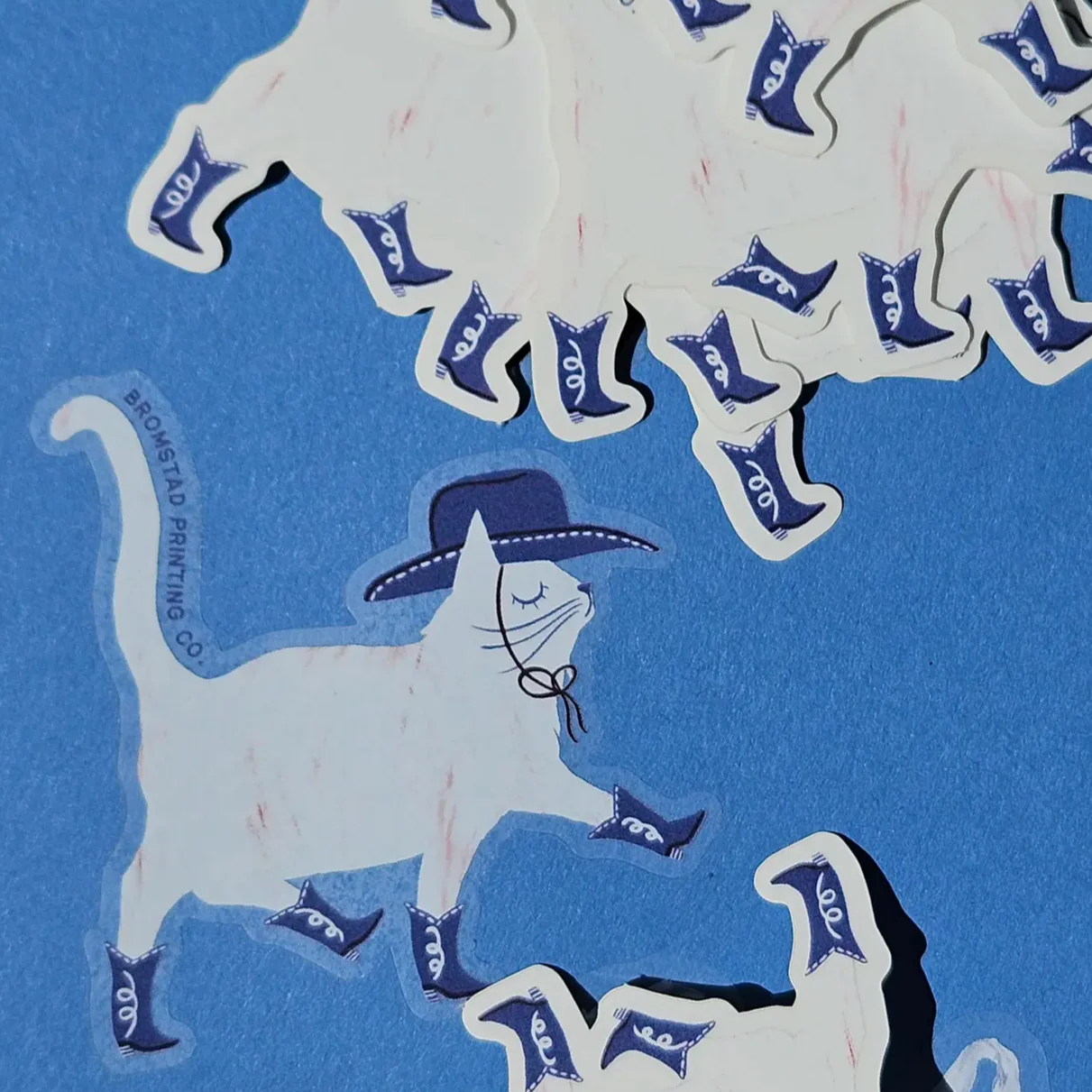 Cowboy Cat Clear Sticker - Image 2