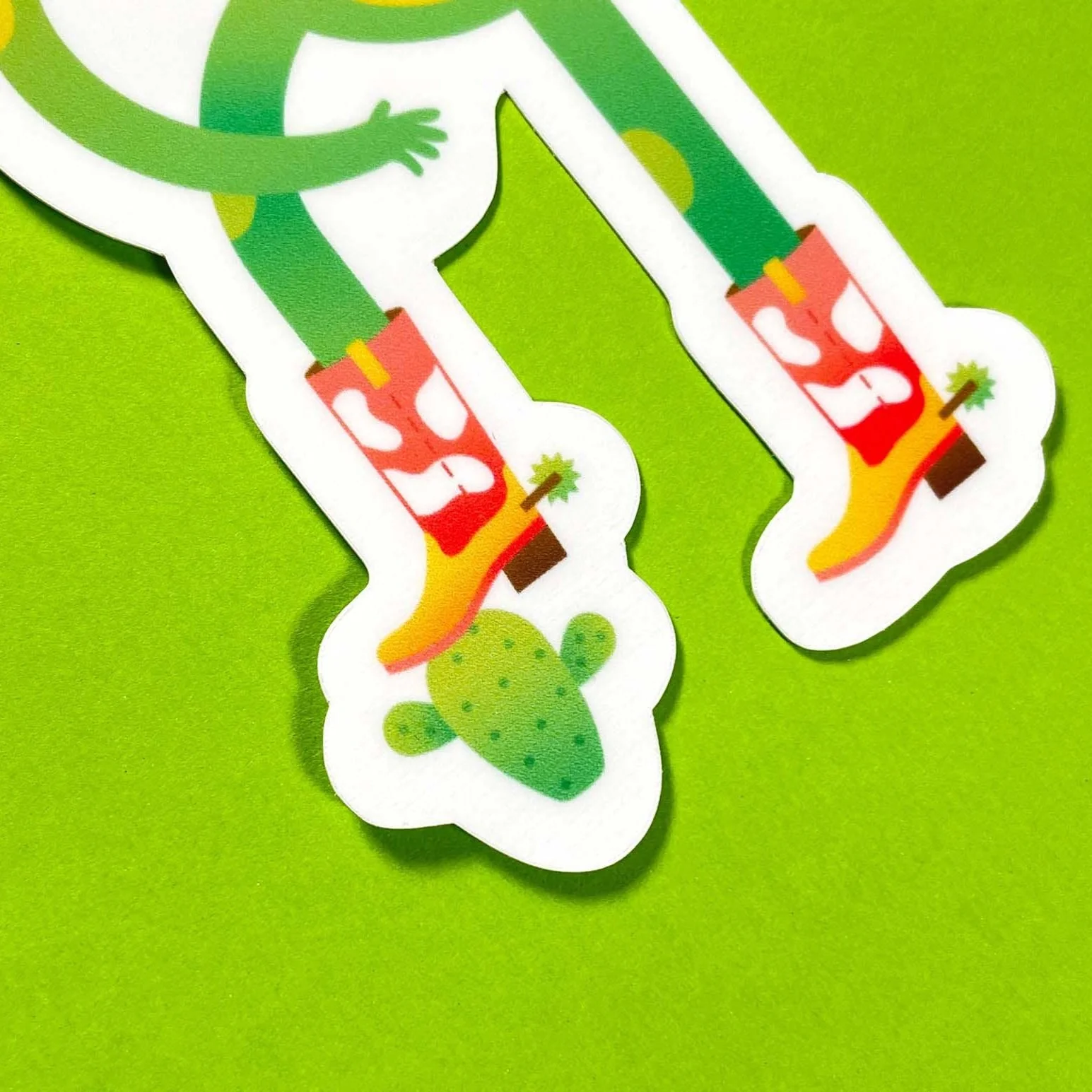 Cowboy Frog Sticker - Image 2
