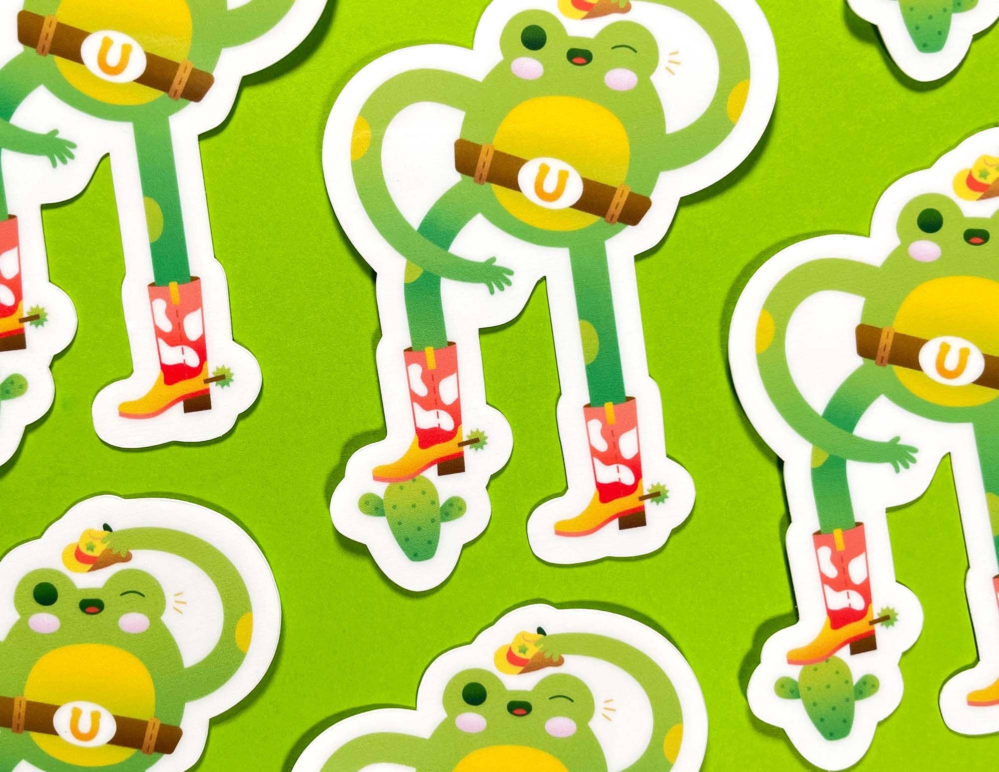Cowboy Frog Sticker - Image 5