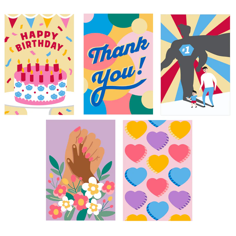 Crafters Paint by Numbers Greeting Cards - Image 2