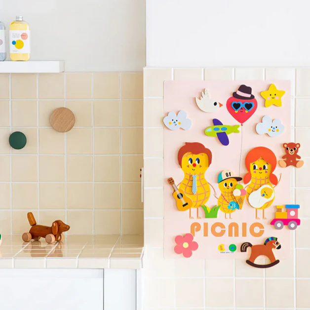 Creative Play Bath Stickers & Poster Set – Picnic - Image 3