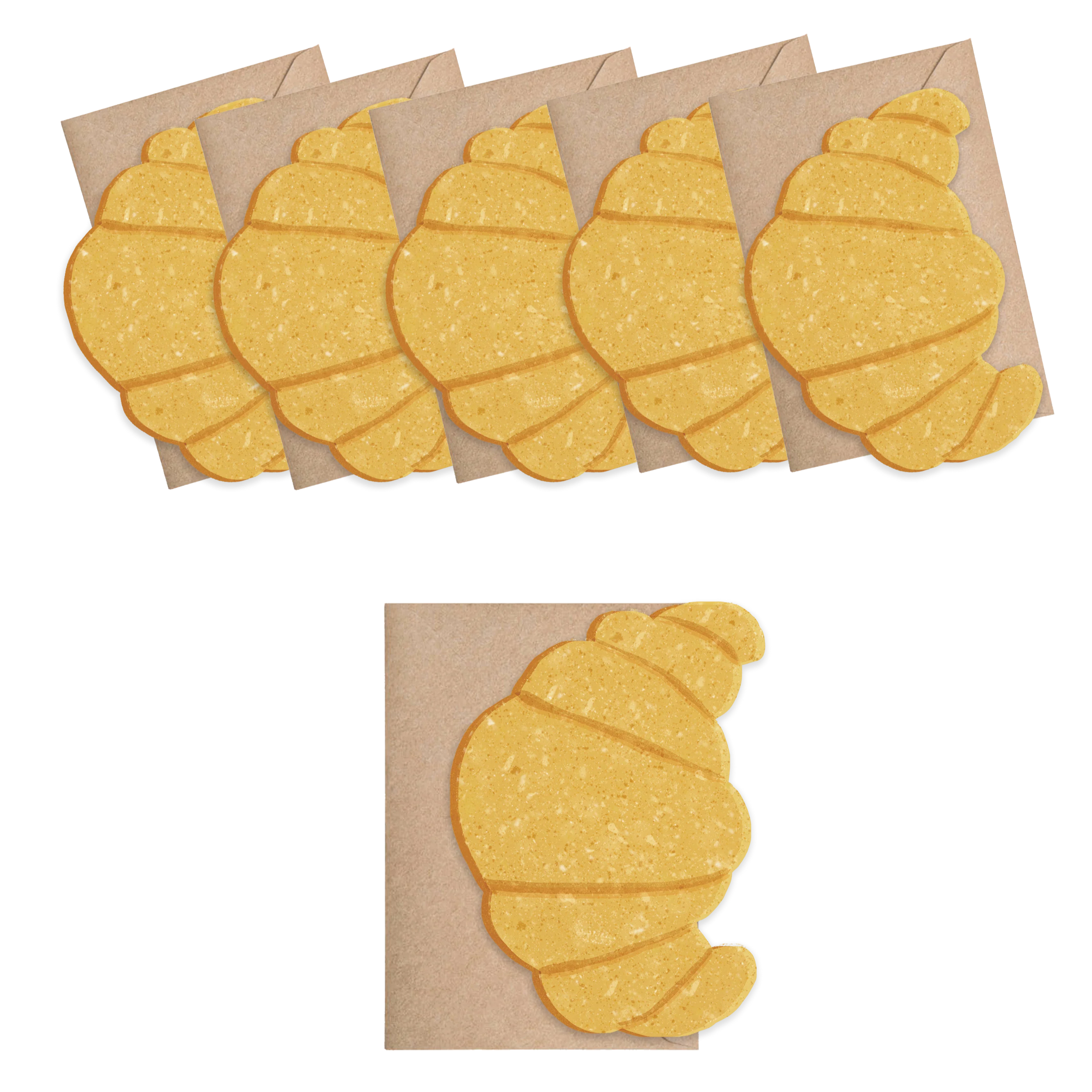 Croissant Mini Cards - box of 6 - Image 2