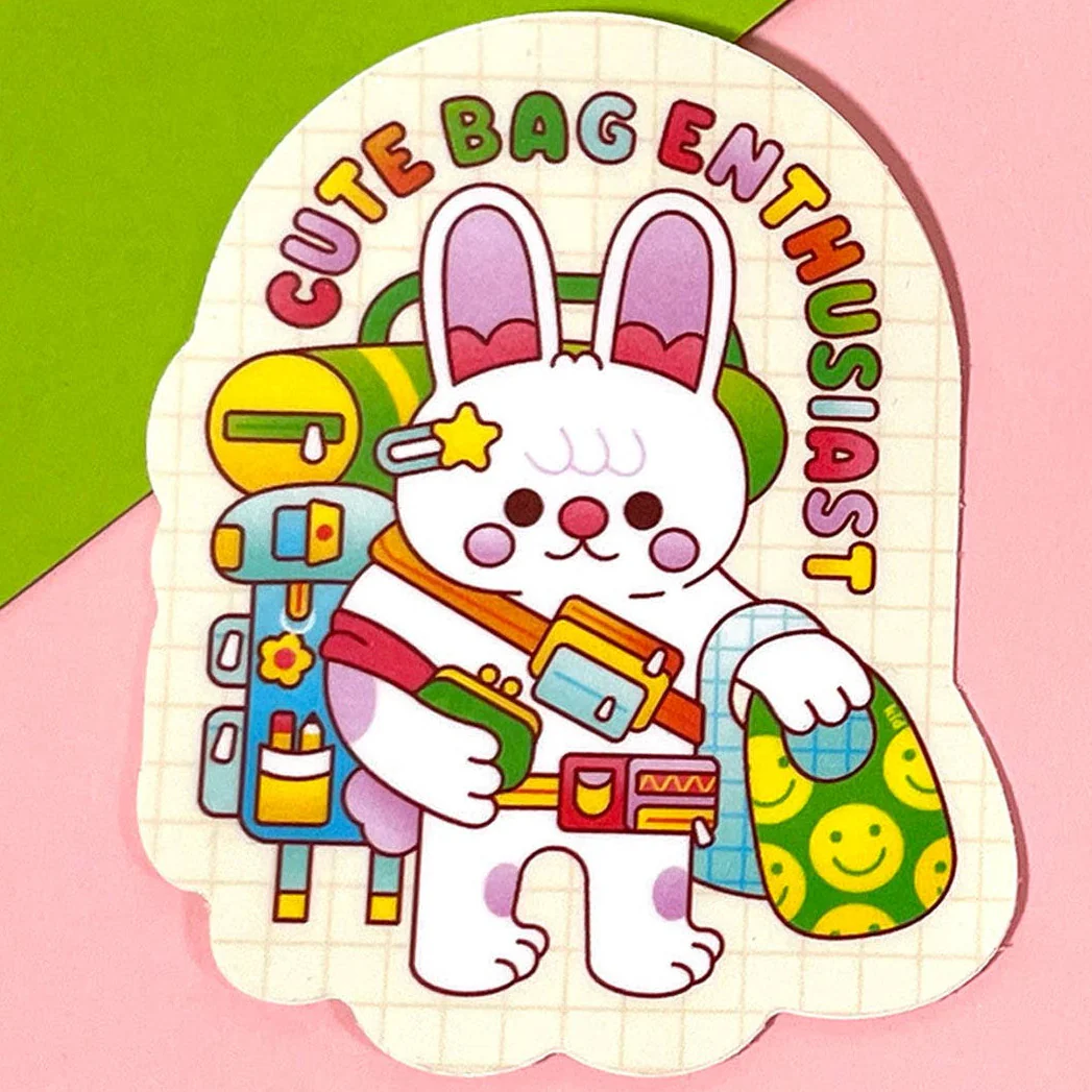 Cute Bag Enthusiast Sticker - Image 4