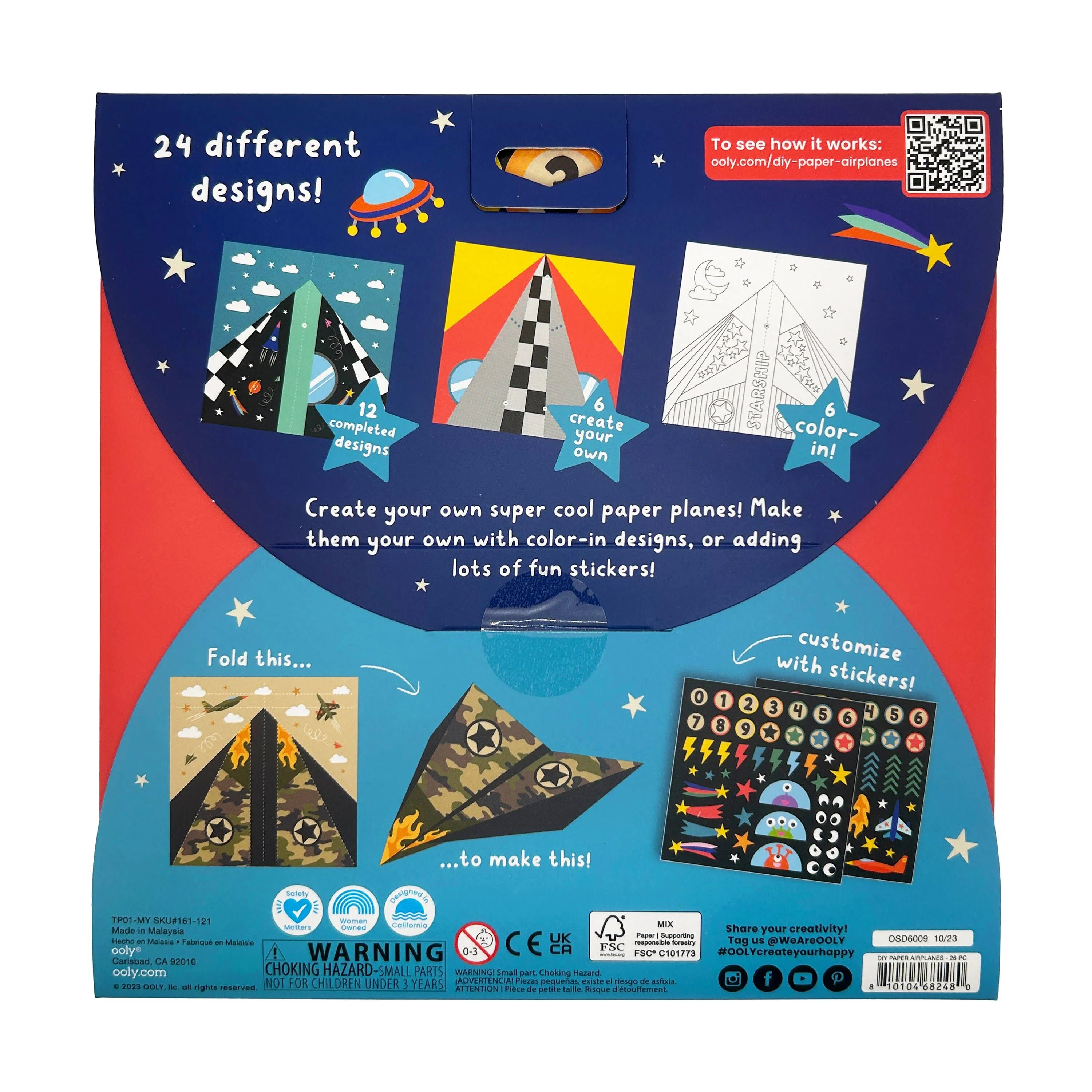 D.I.Y. Paper Air Planes Activity Kit - set of 24 designs - Image 6
