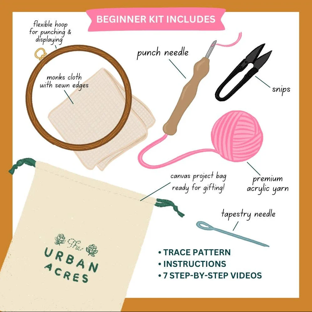 Daisy by Alexia Marcelle Abegg - Punch Needle Beginner Kit - Image 3