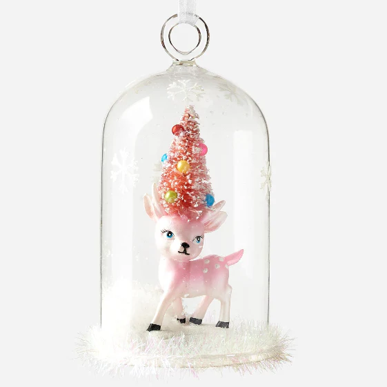 Deer with Tree Dome Ornament - Image 4