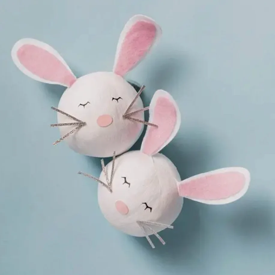 Deluxe Surprize Ball Bunny with Felt Ears 4" - Image 2