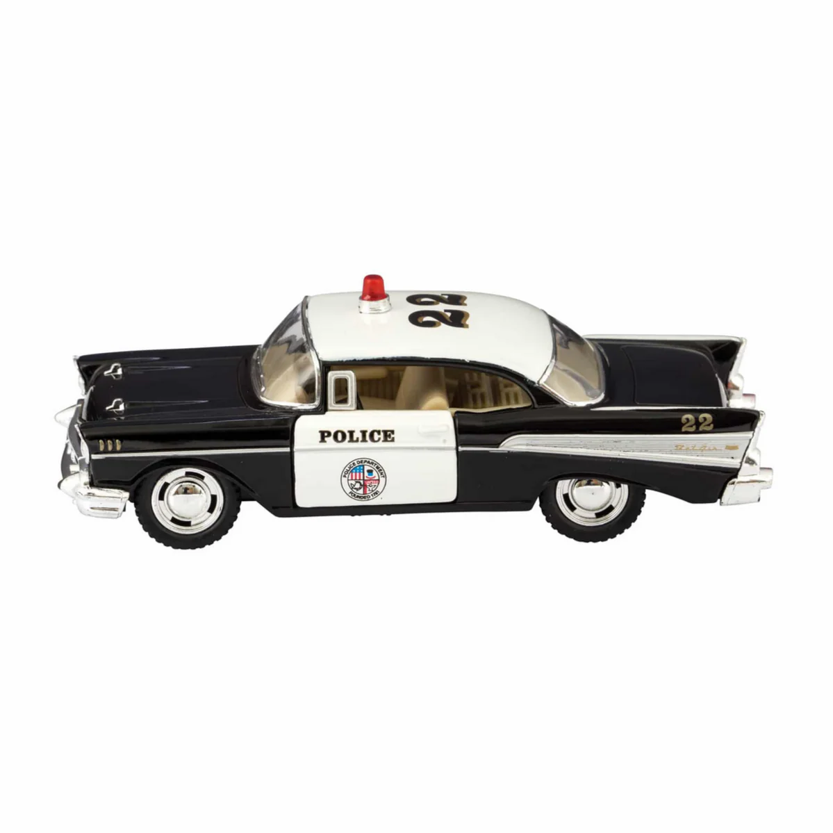Diecast Fire or Police 1957 Chevrolet Bel Air - Image 5