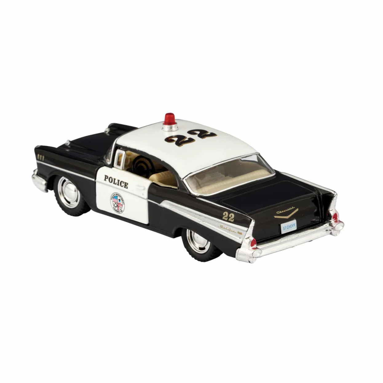 Diecast Fire or Police 1957 Chevrolet Bel Air - Image 7