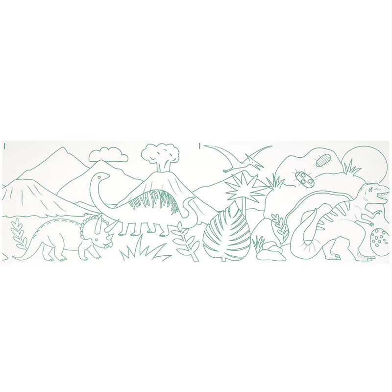 Dinosaur Coloring Roll - Image 2