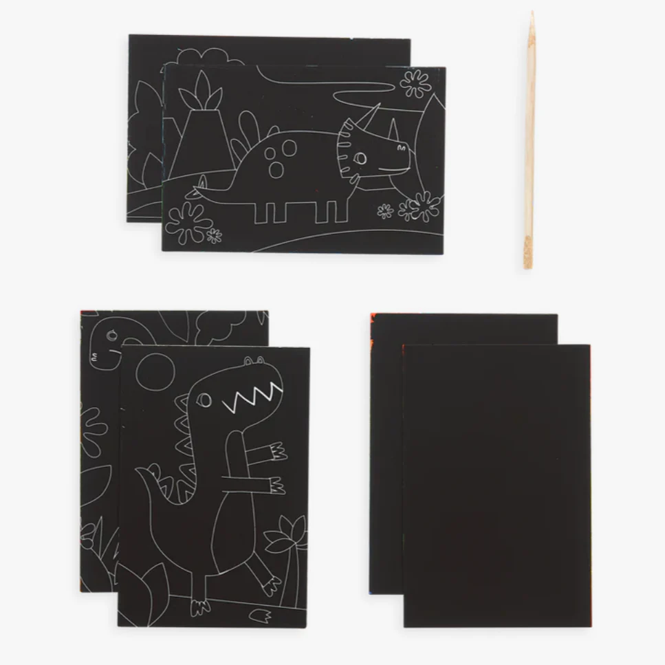 Dinosaur Days Scratch and Scribble Mini Scratch Art Kit - Image 5