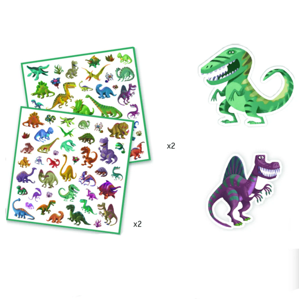 Dinosaur Stickers 16pk - Image 2