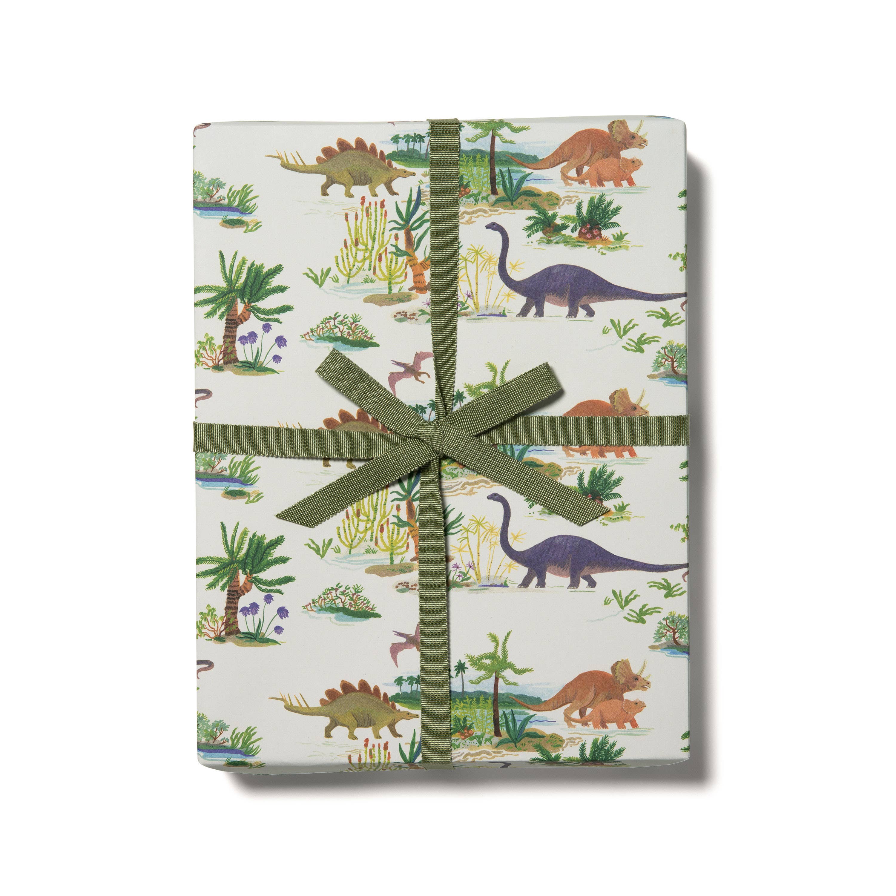 Dinosaurs wrapping paper -single sheet