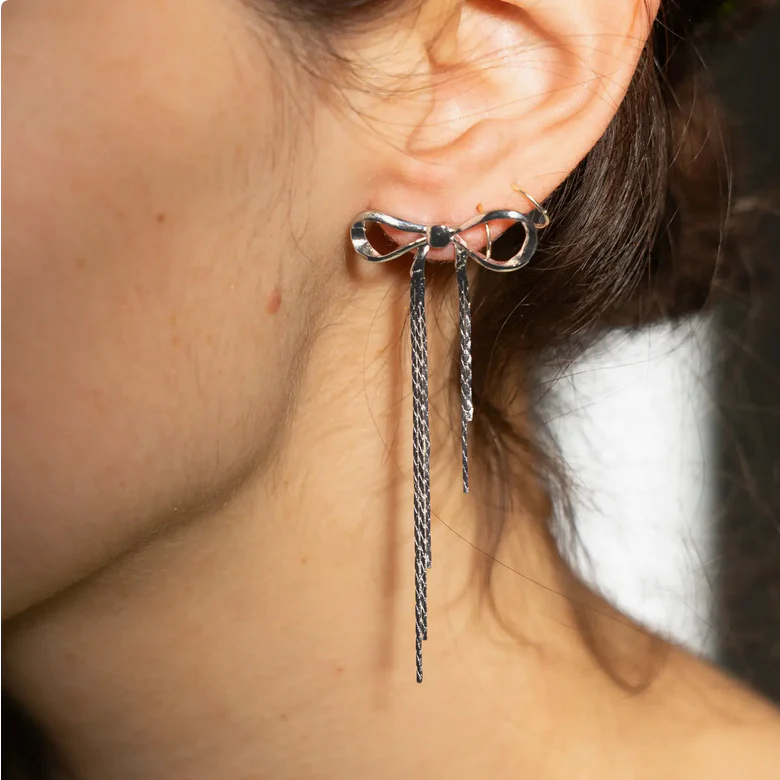 Disco Bow Studs - Stainless Steel