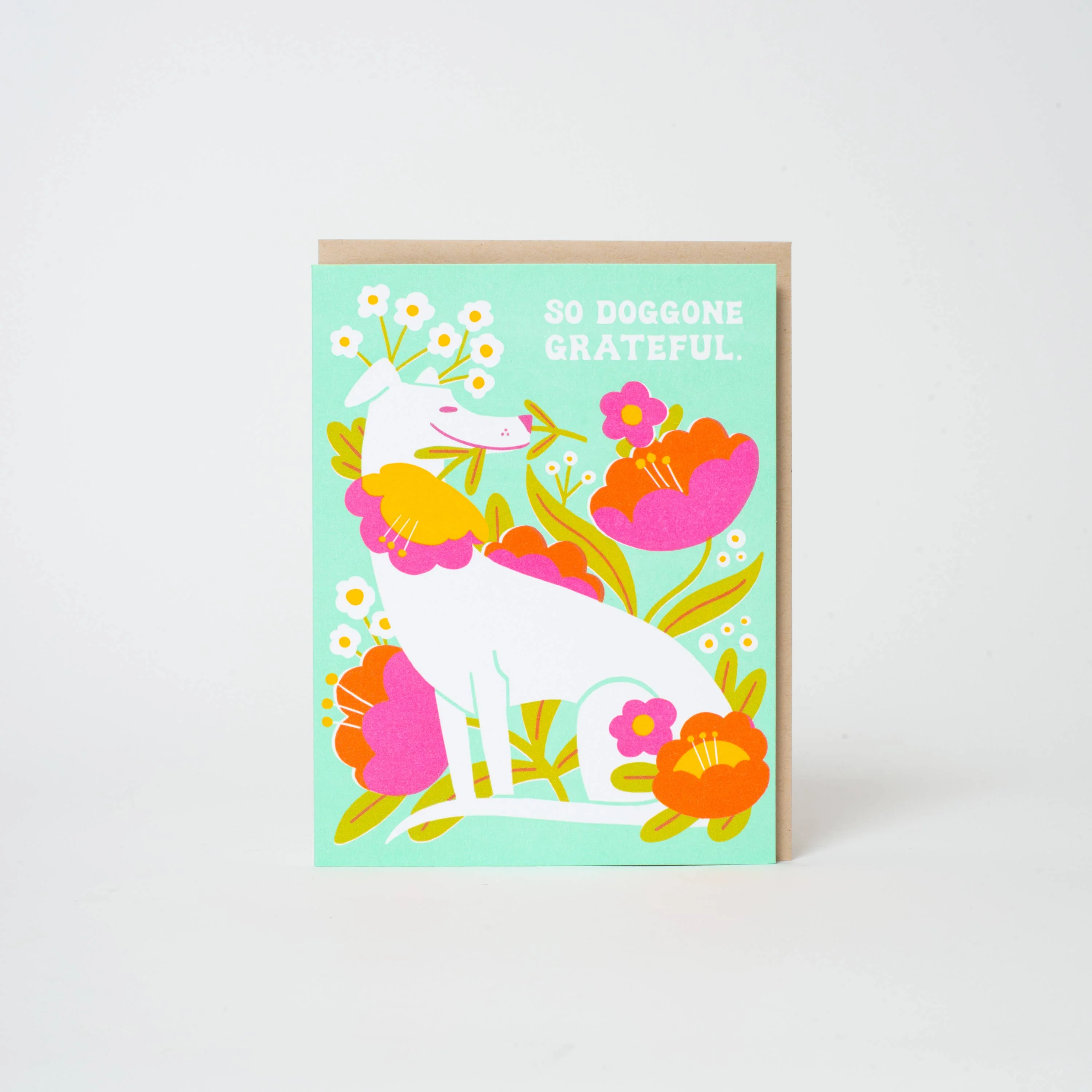 Doggone Grateful Thank You Letterpress Greeting Card by Hello!Lucky - Image 2