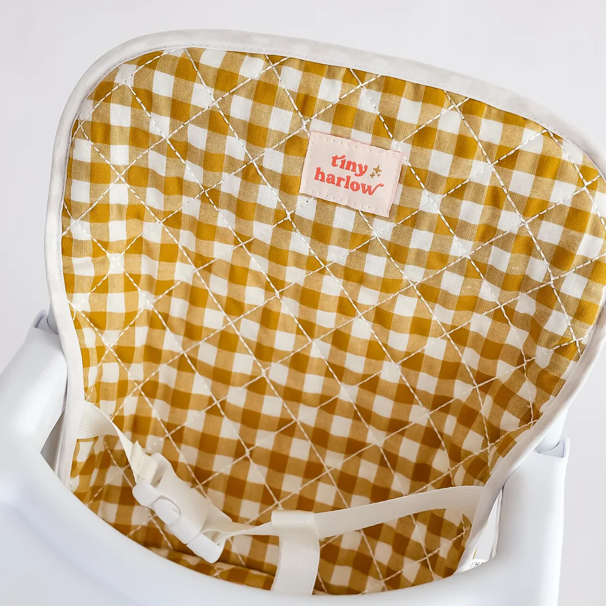 Doll High Chair - Mustard Gingham - Image 4
