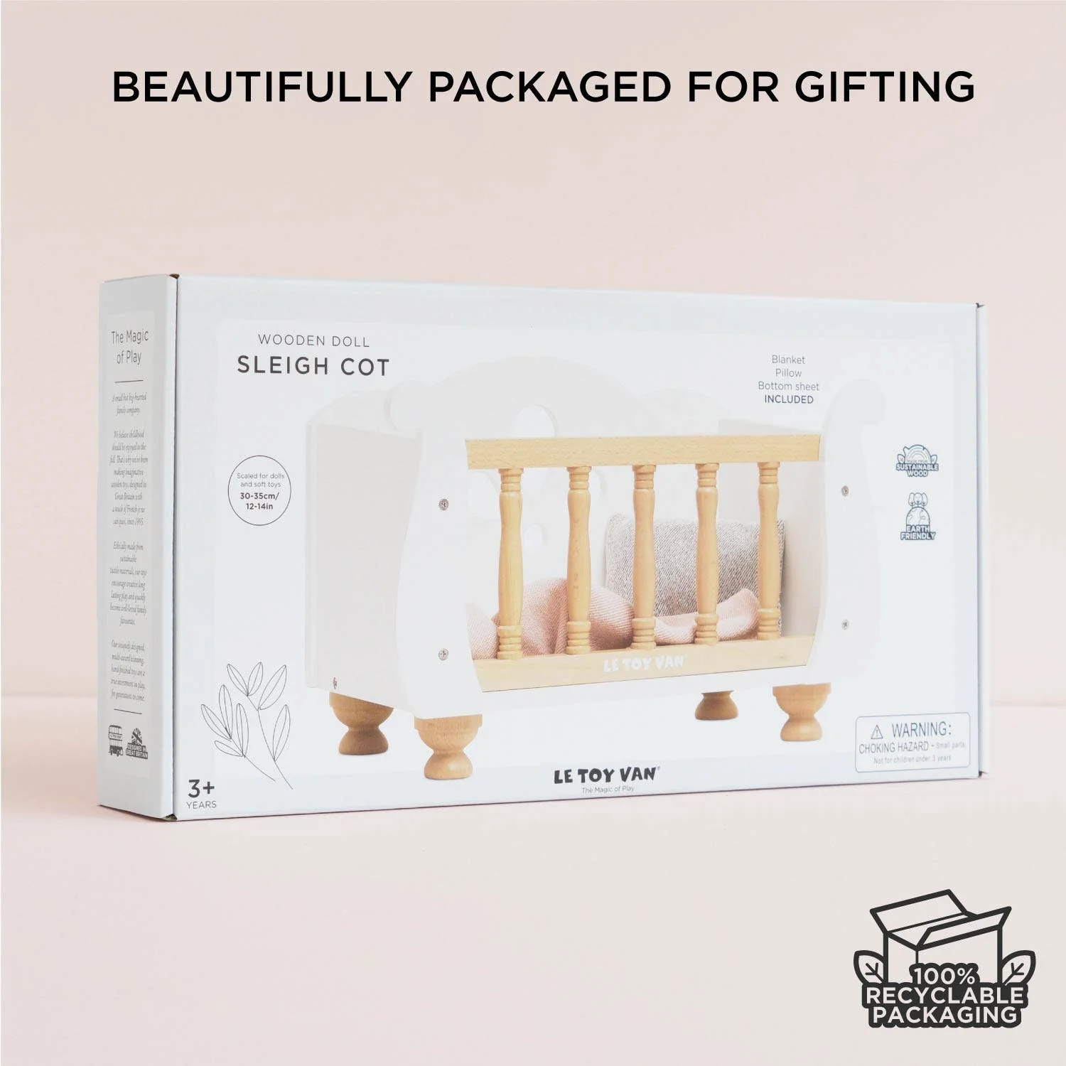 Dolls Wooden Cot - Image 8