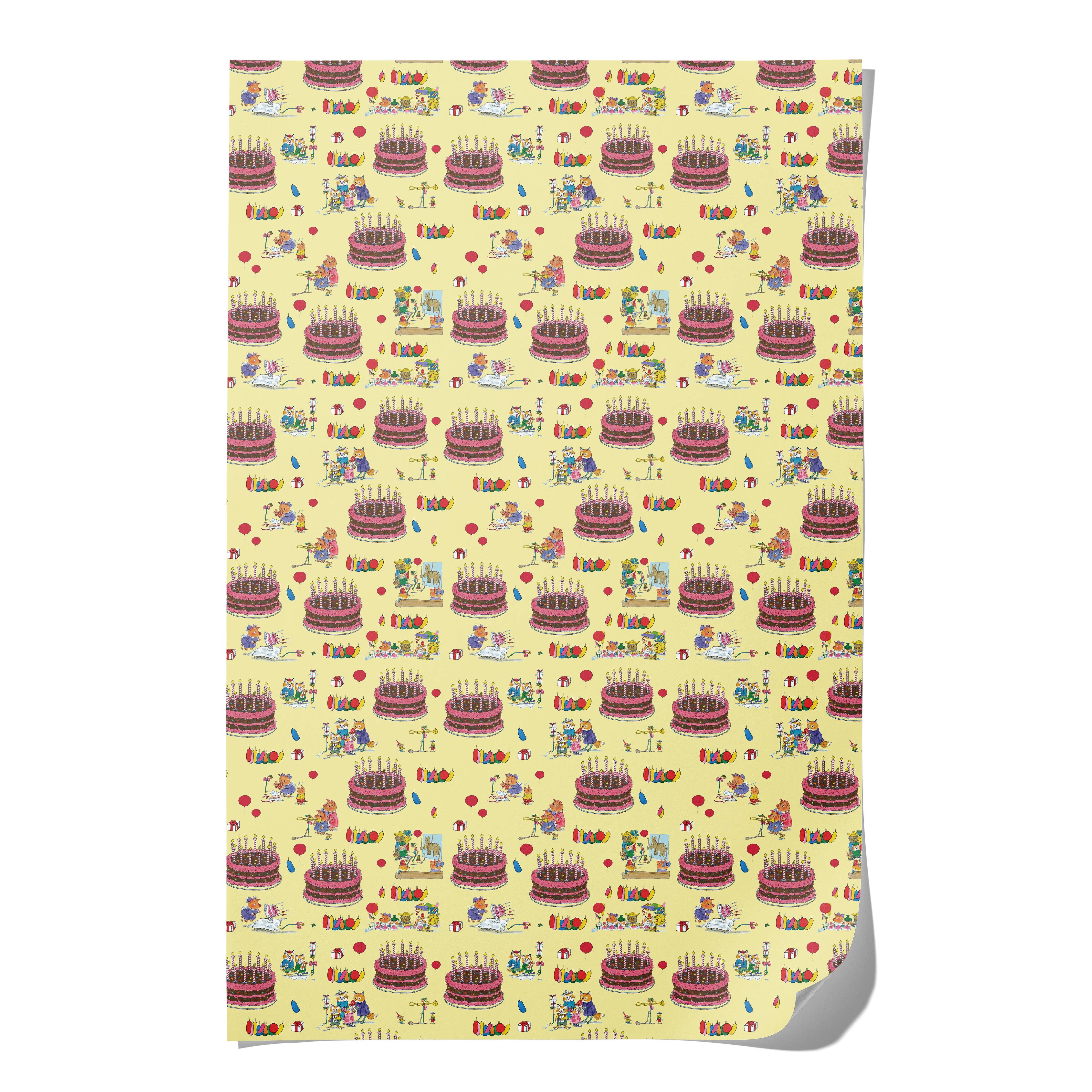 Dolly Pig Birthday wrapping paper (roll or sheet) - Image 3