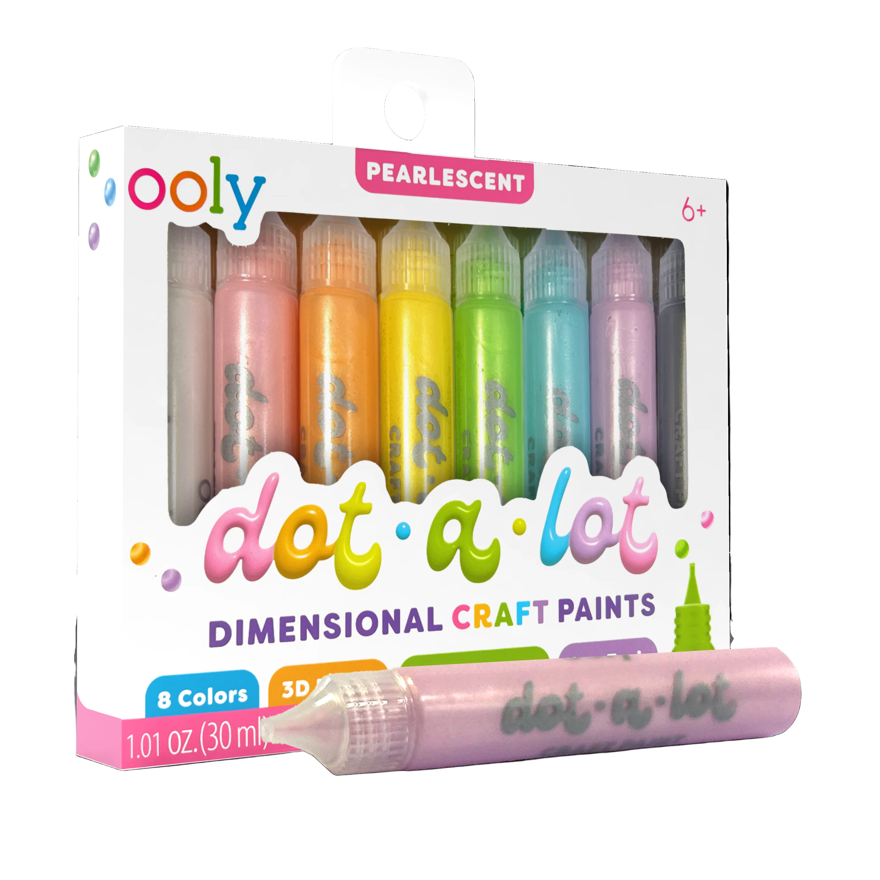 Dot-A-Lot: Dimensional Craft Paint - Pearlescent (Set of 8) - Image 2