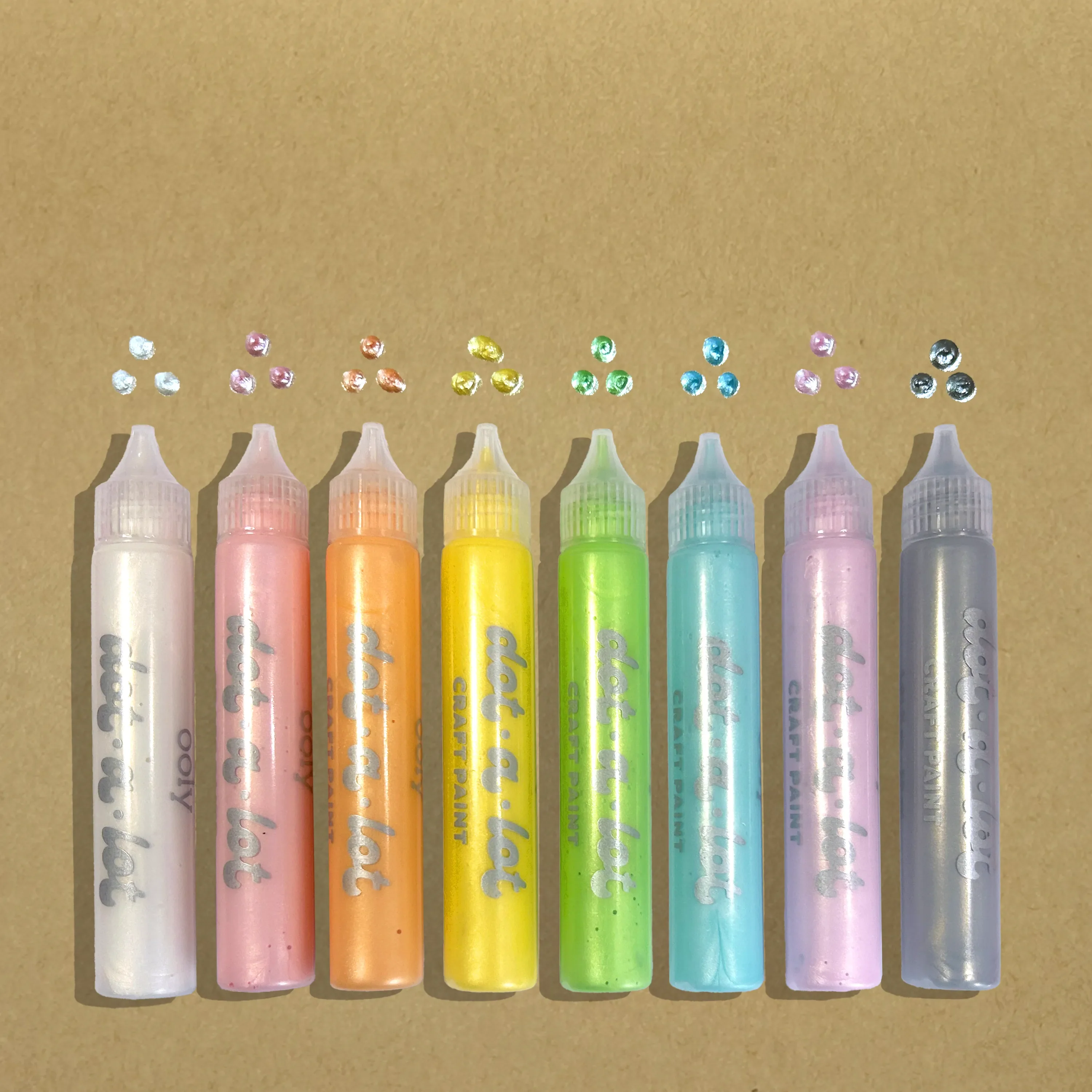 Dot-A-Lot: Dimensional Craft Paint - Pearlescent (Set of 8) - Image 4