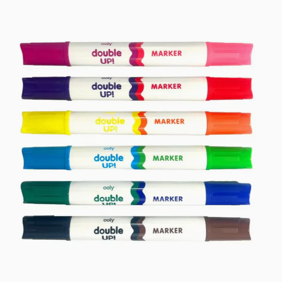 Double Up! Double Ended Markers - set of 6/12 colors - Image 3