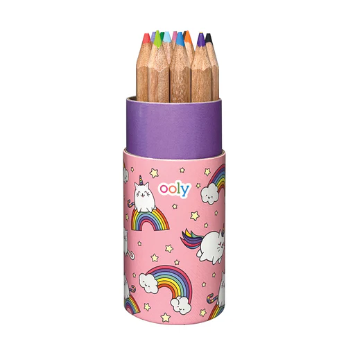 Draw 'n' Doodle Mini Colored Pencils + Sharpener - Set of 12 - Image 2