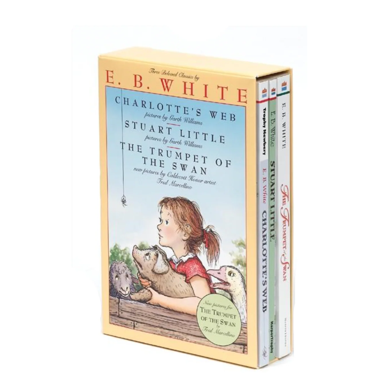 E. B. White Box Set: 3 Classic Favorites: Charlotte's Web, Stuart Little, The Trumpet of the Swan