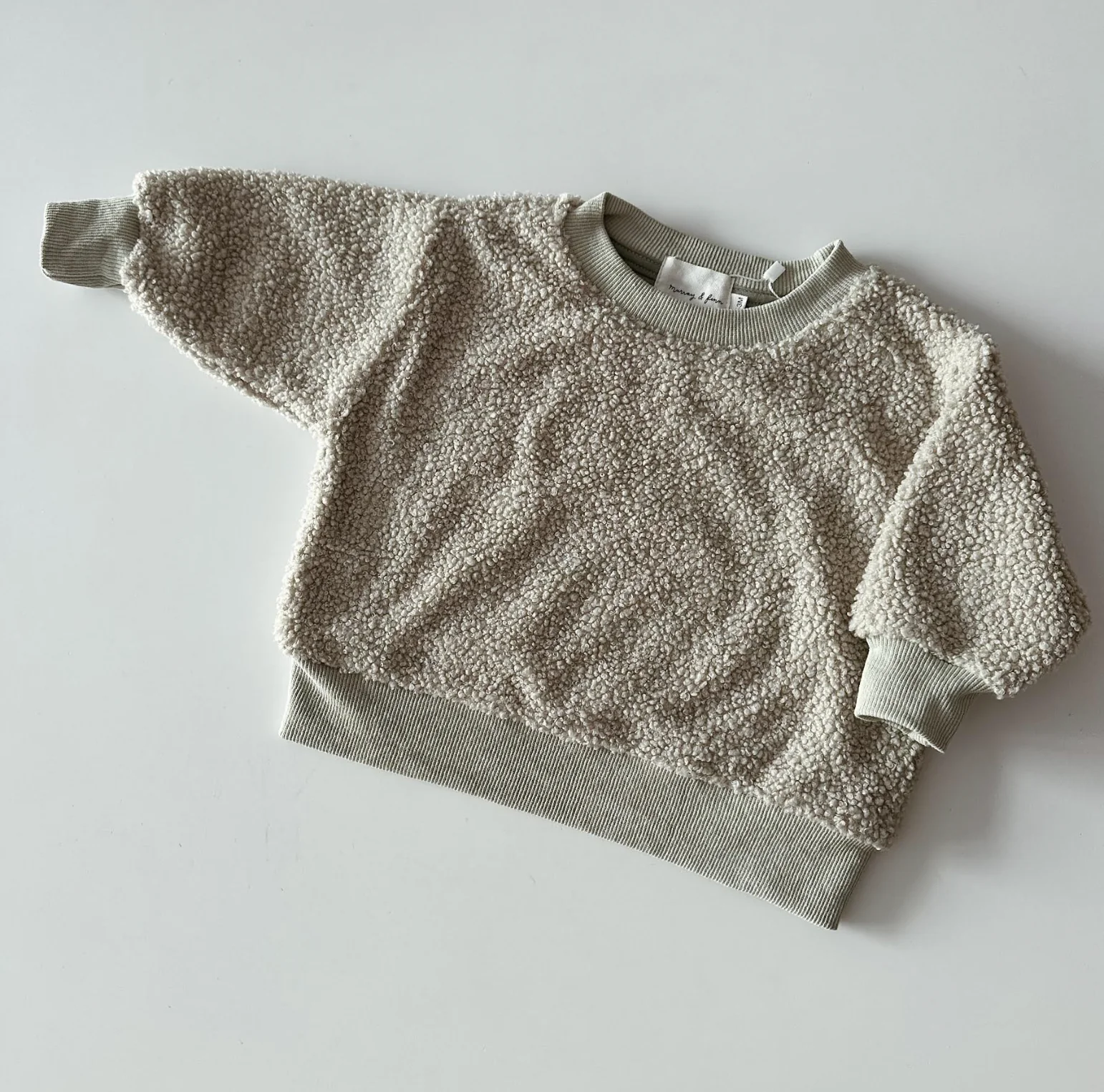 Teddy Pullover Pistachio -child - Image 2