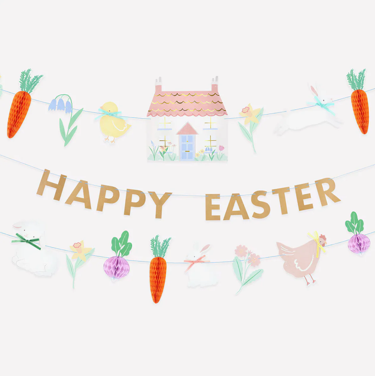 Easter Vegetable Garden Garland Set
