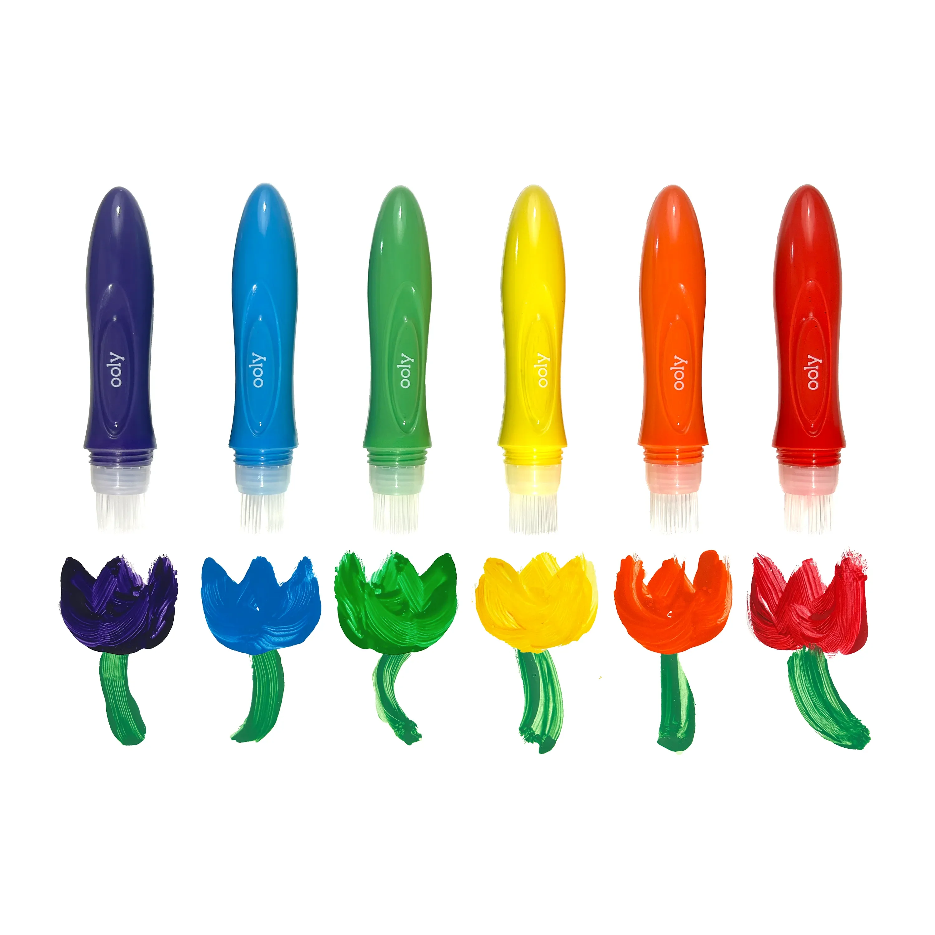 Easy Squeezy Squeezable Poster Paint Brushes - Set of 6 - Image 6