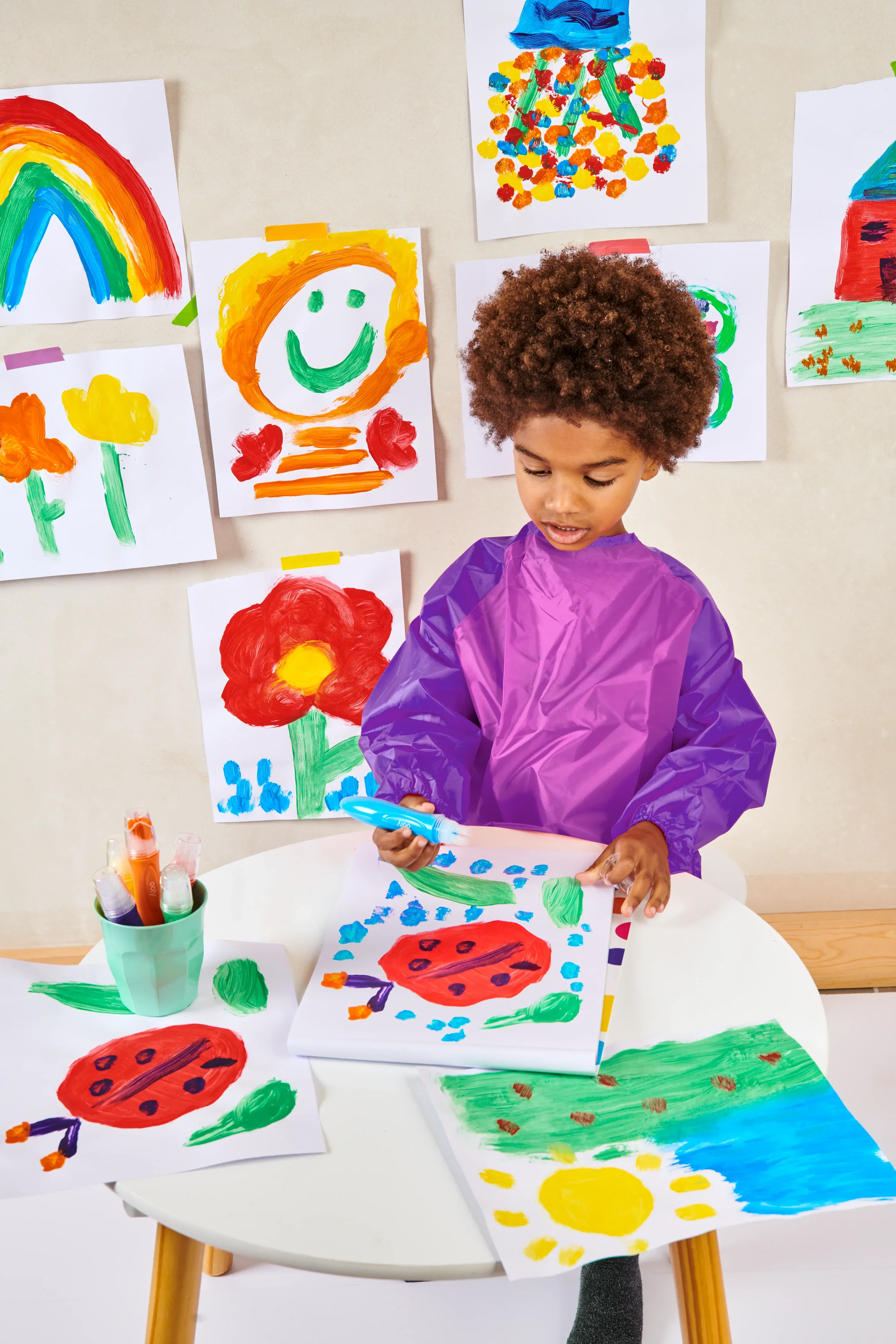 Easy Squeezy Squeezable Poster Paint Brushes - Set of 6 - Image 7