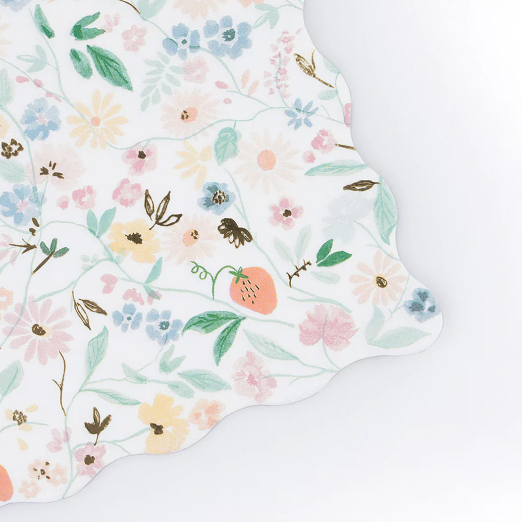 Elegant Floral Large Napkins (pk16) - Image 2