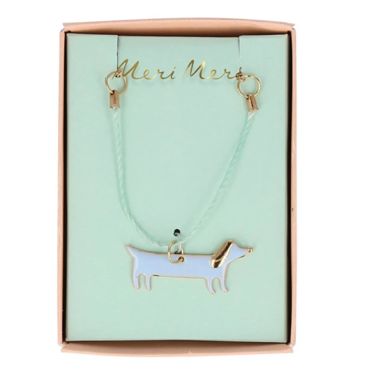 Enamel Sausage Dog Necklace - Image 3