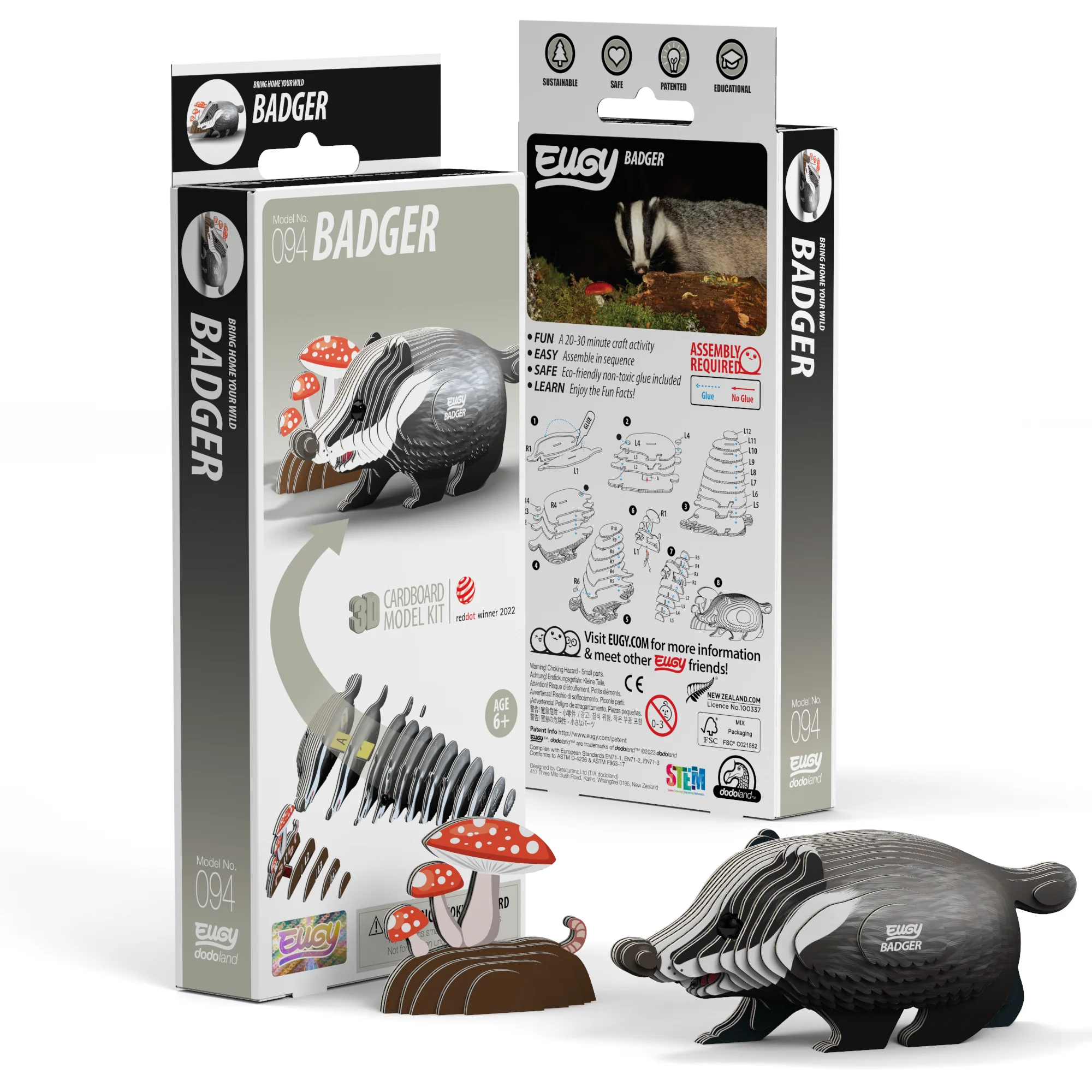 Badger 3-D model kit - Image 3