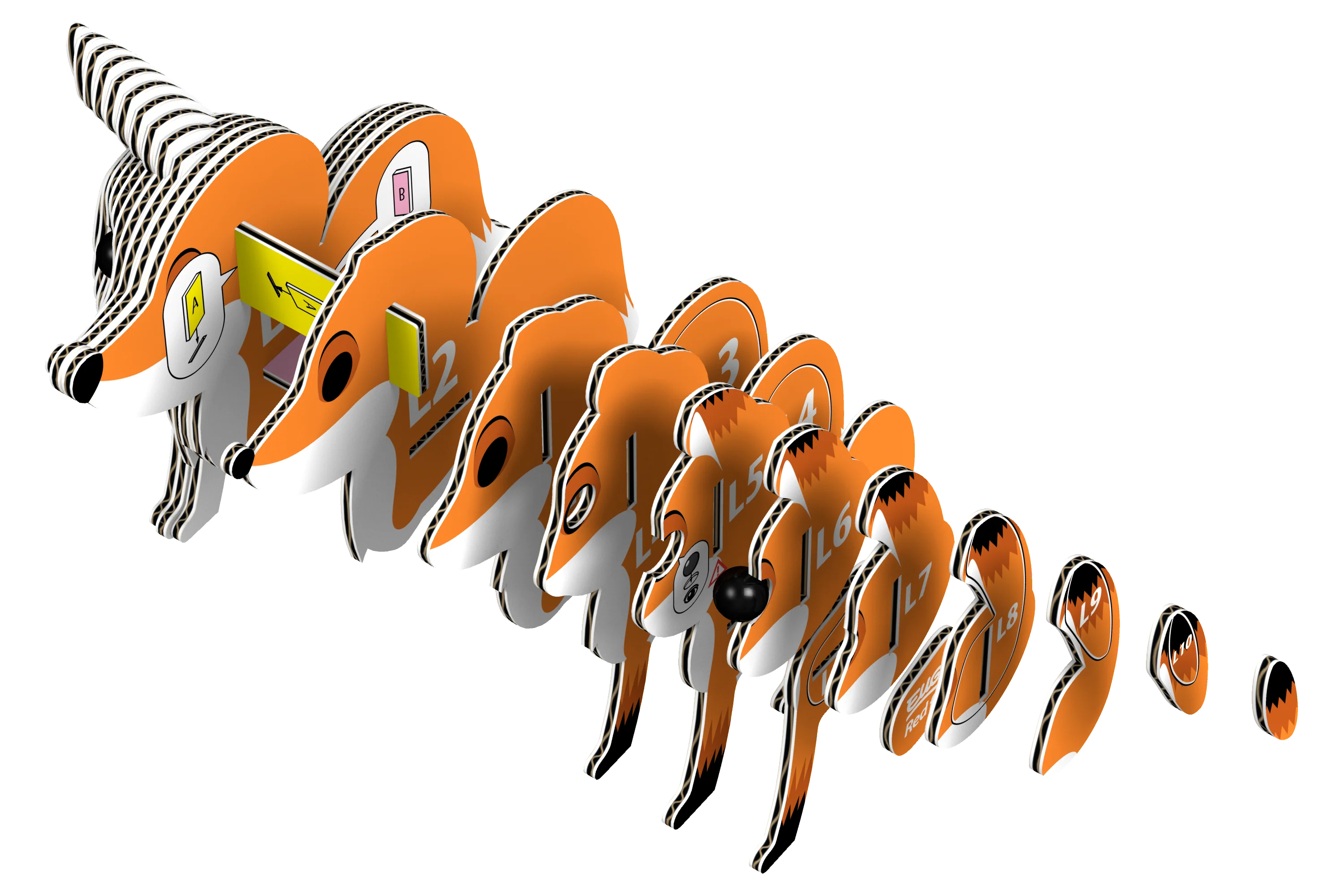 Red Fox 3D Puzzle - Image 3