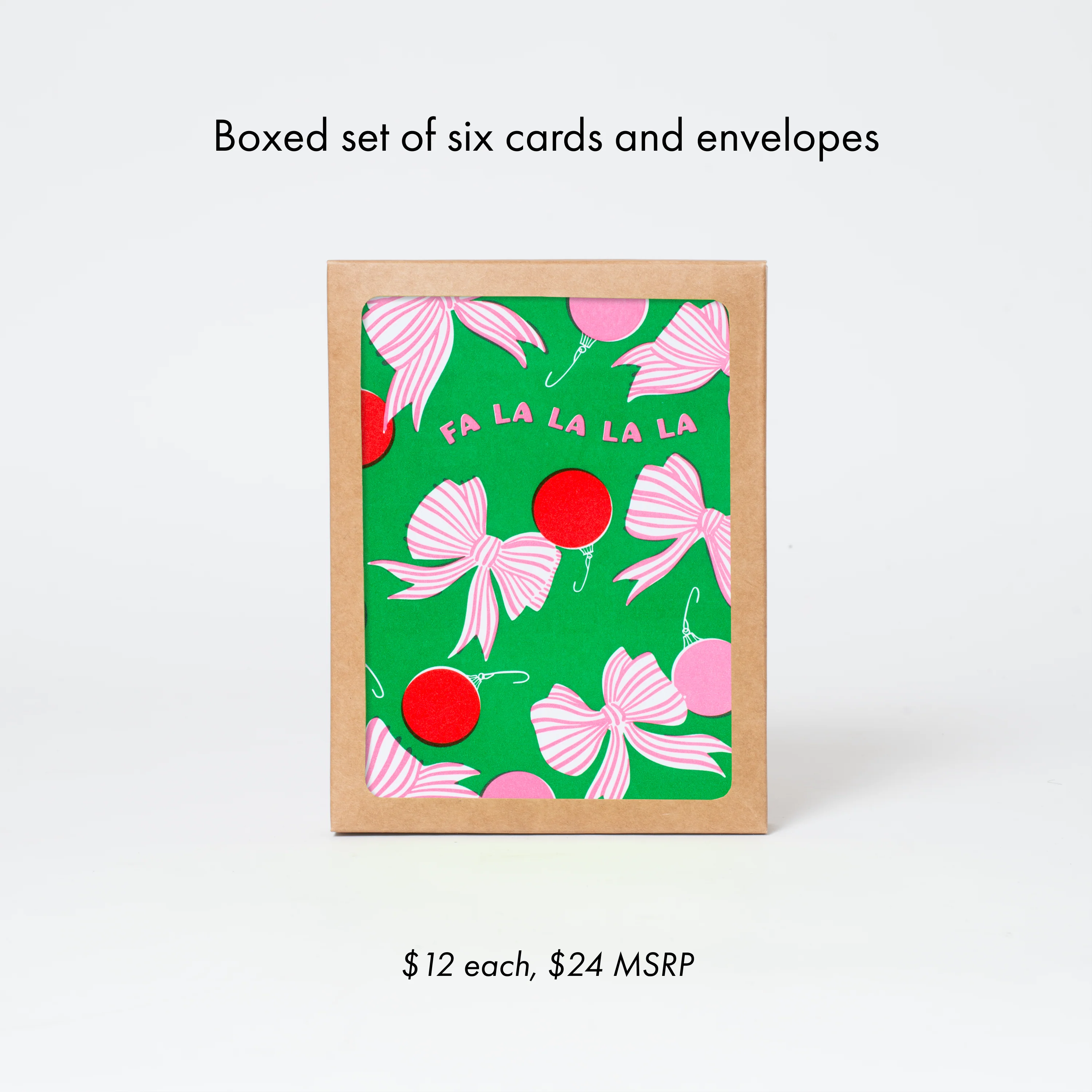 Fa La La La  Festive Holiday Letterpress Card by Hello!Lucky - Image 2