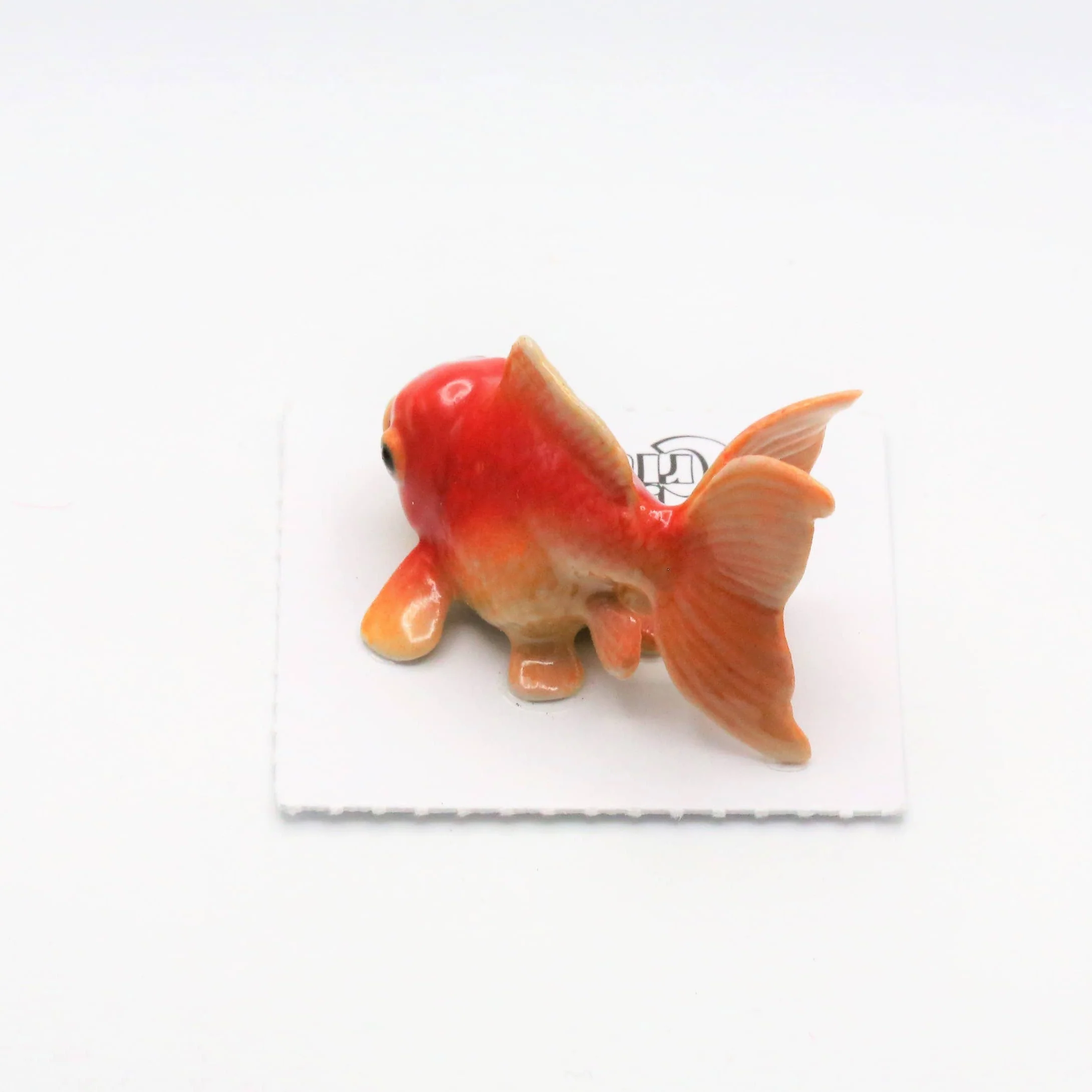 Fancy Fantail Goldfish Porcelain Miniature - Image 2