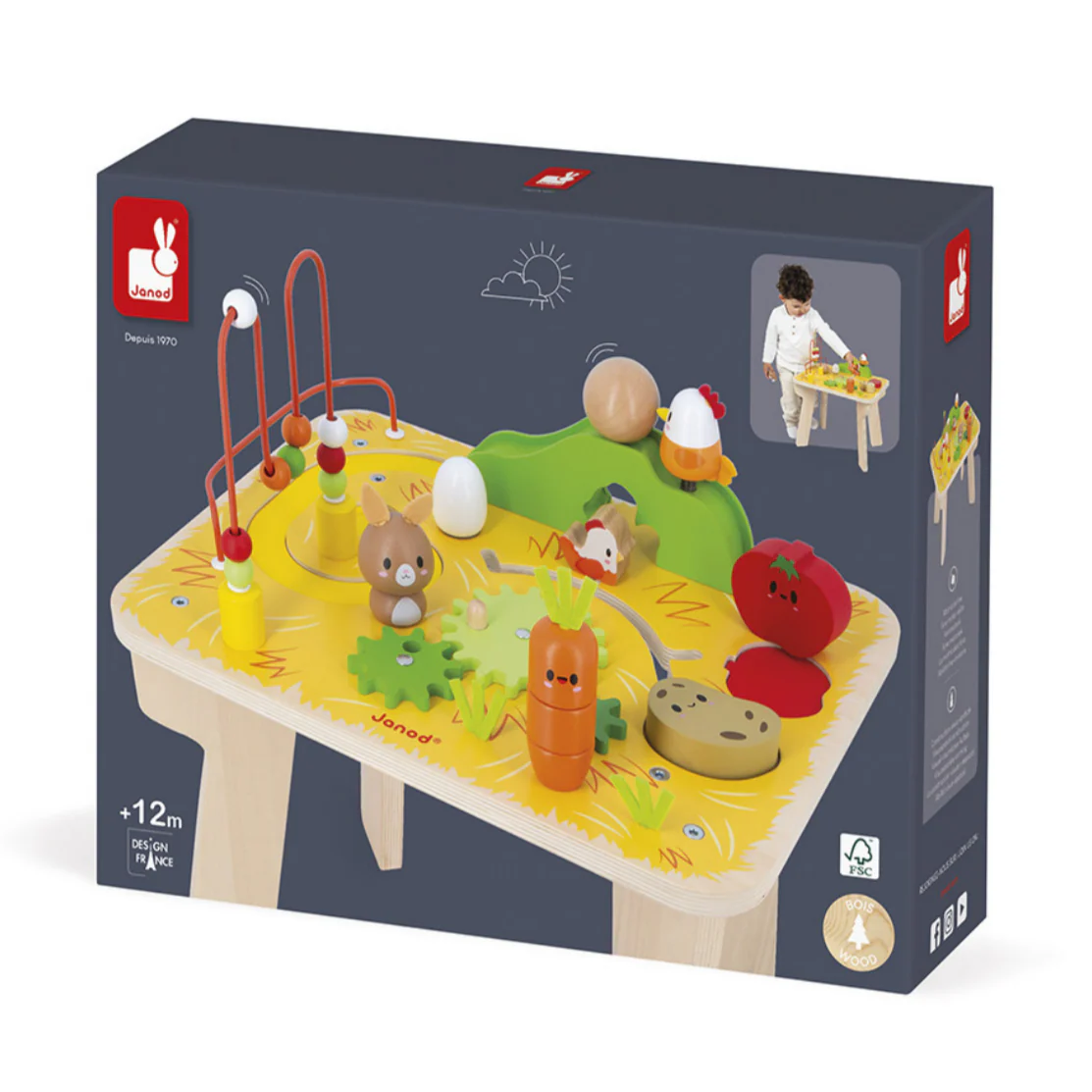 Farm Wooden Multi-Activity Table - Image 8