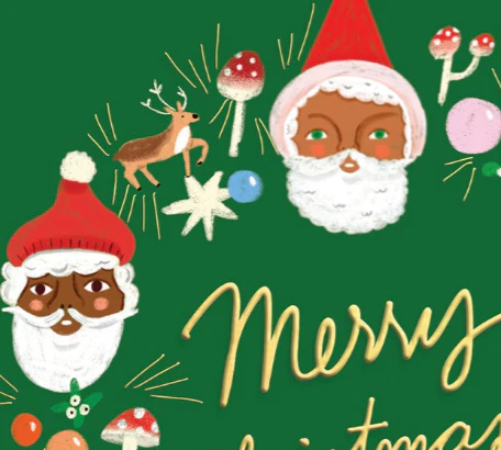 FATHER CHRISTMAS WREATH - Holiday Card - Image 2
