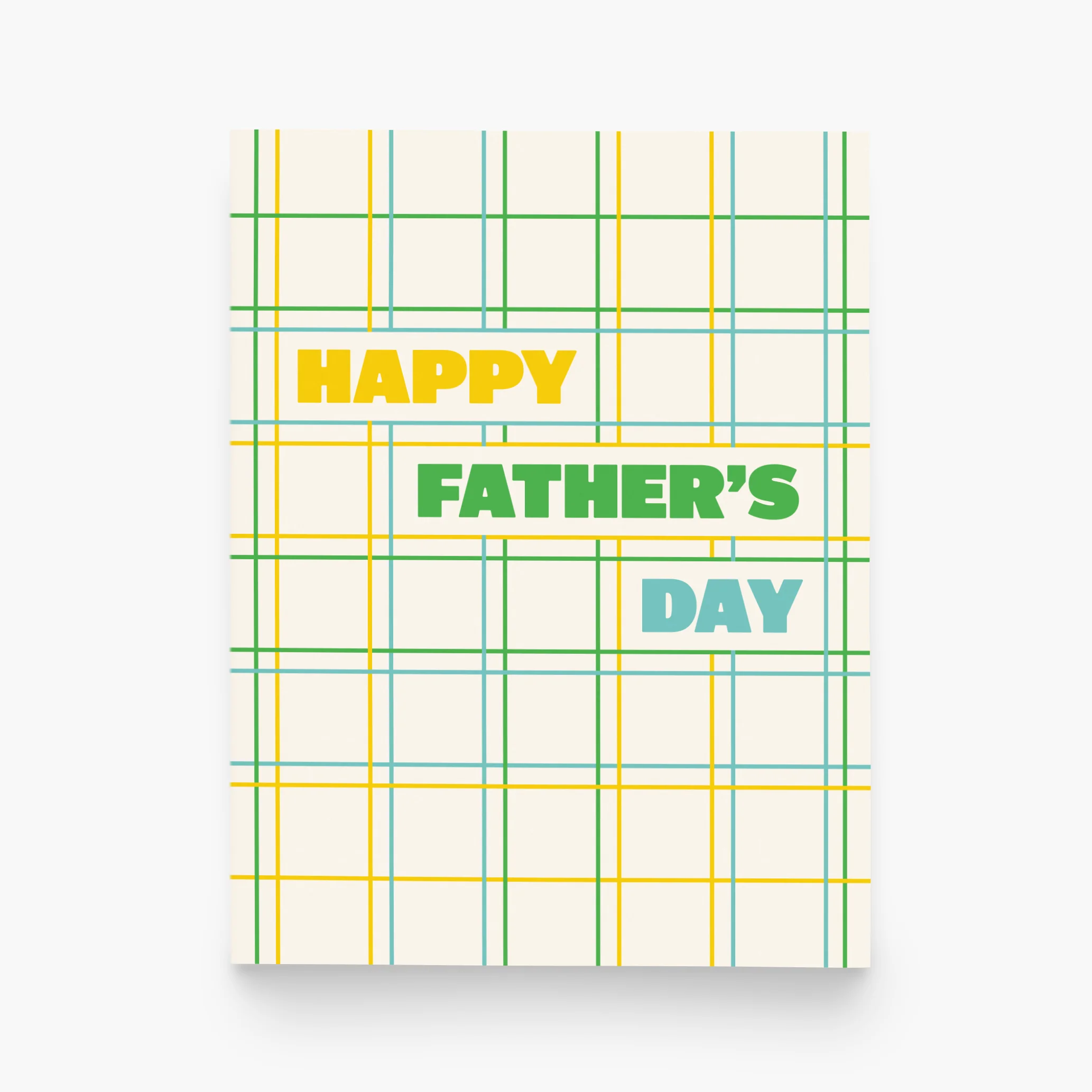 Father's Day Plaid Card