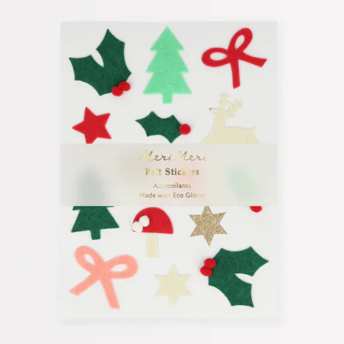 Felt Christmas Icon Stickers