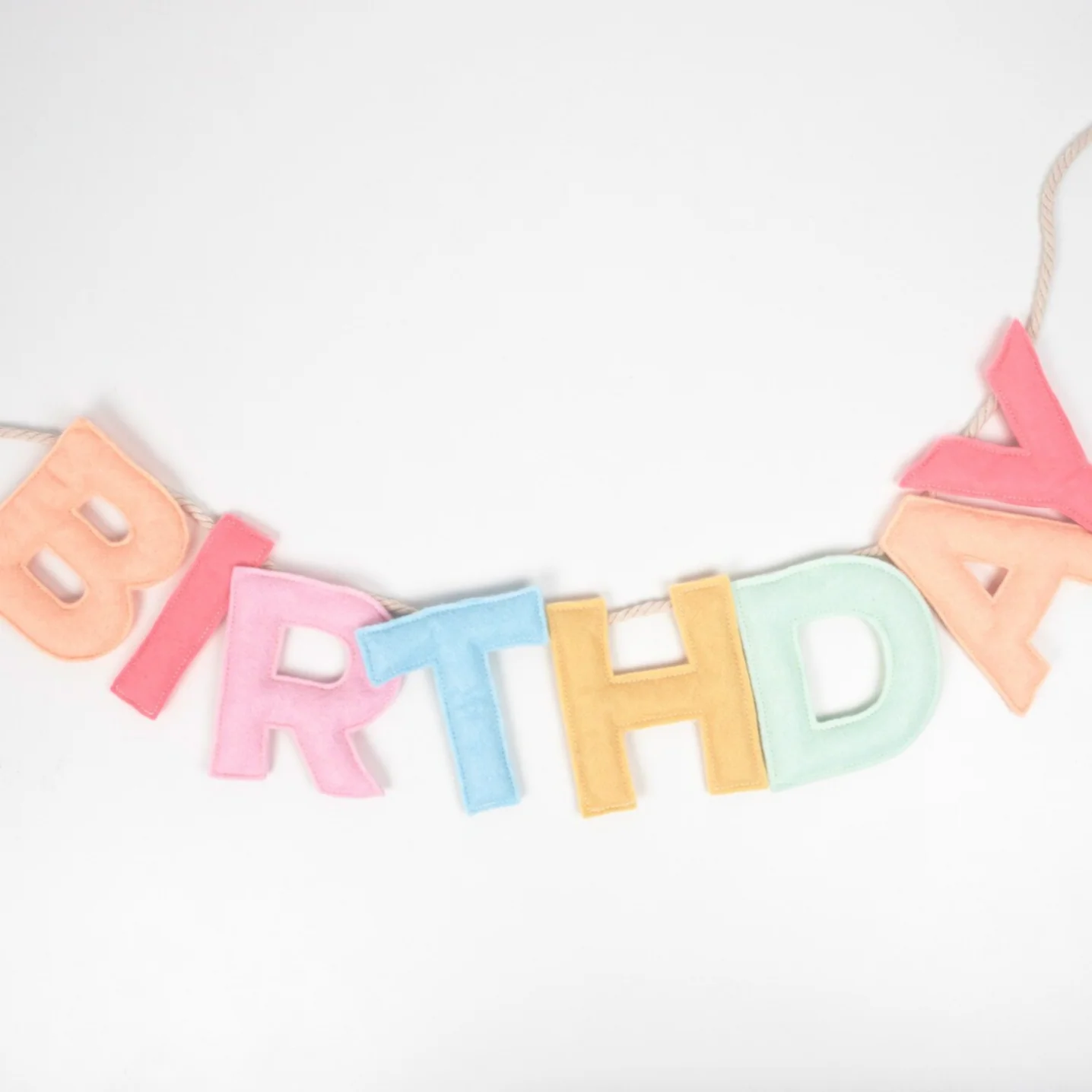Felt Happy Birthday Garland - Image 2