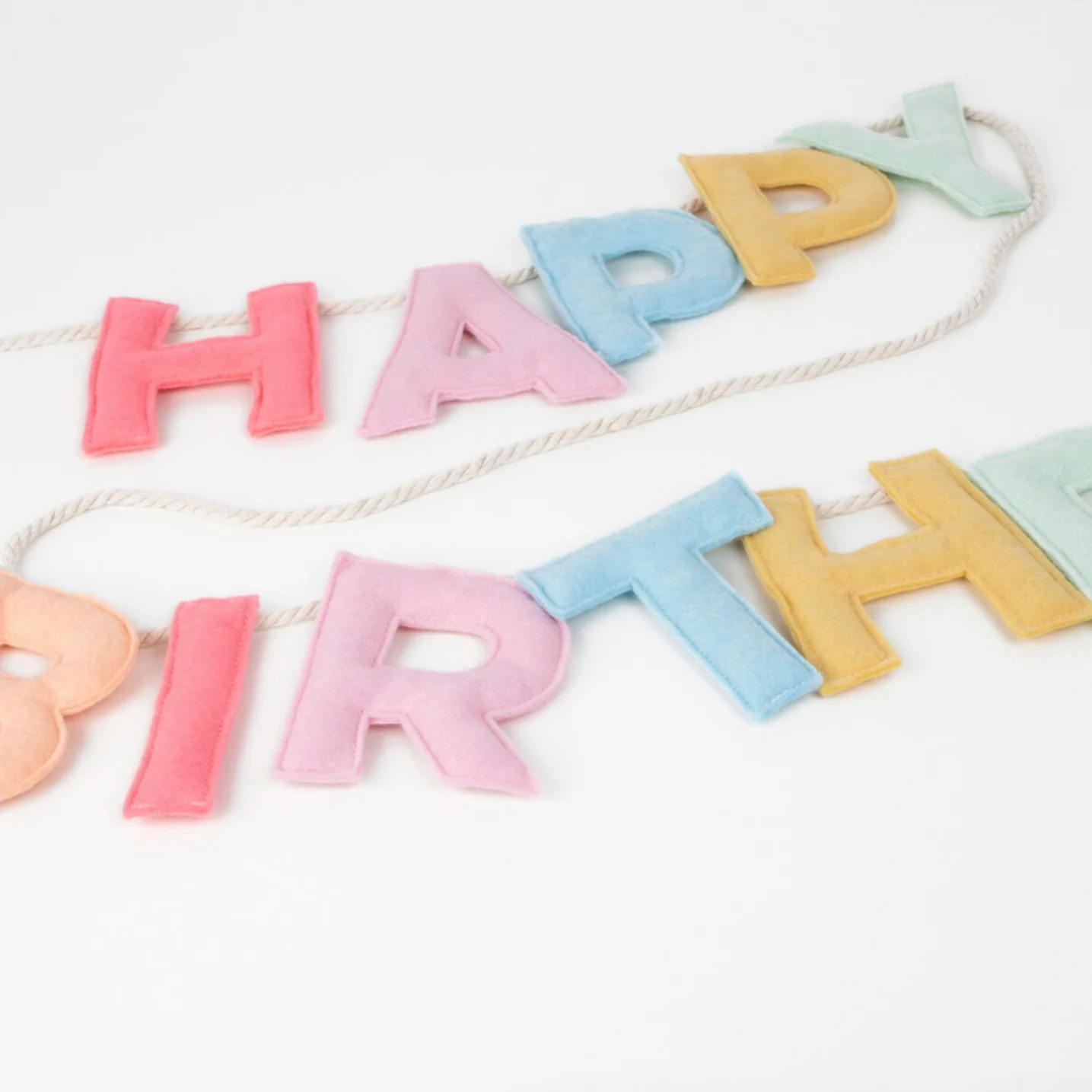 Felt Happy Birthday Garland - Image 4